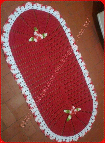 tapete oval, sob encomenda